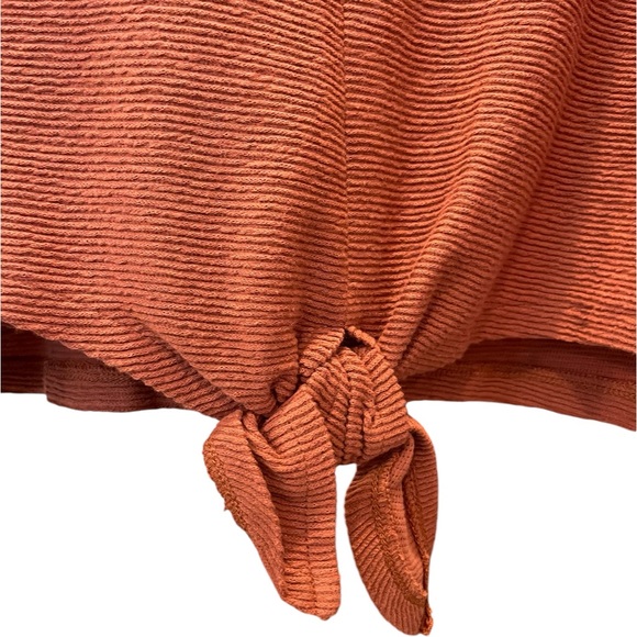 EUC Texture & Thread Madewell Orange Rust V Neck Size 2X - Picture 3 of 6